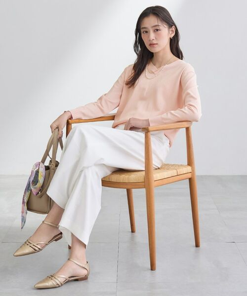 INDIVI / インディヴィ ニット・セーター | 【シルク混】きれいめVネックニット | 詳細12