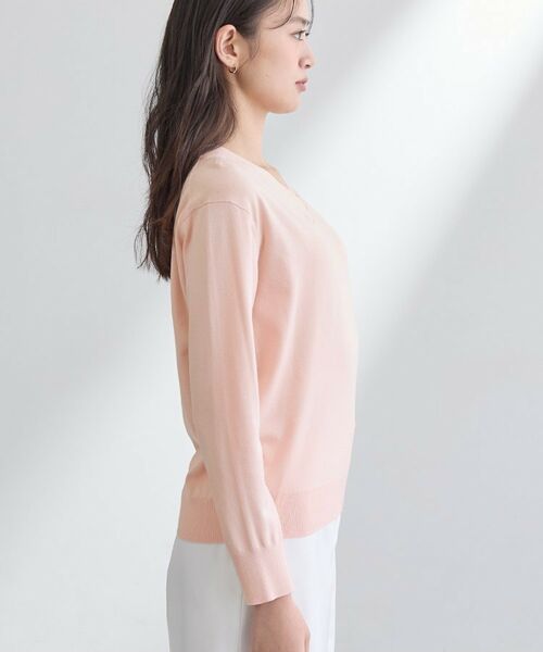 INDIVI / インディヴィ ニット・セーター | 【シルク混】きれいめVネックニット | 詳細15