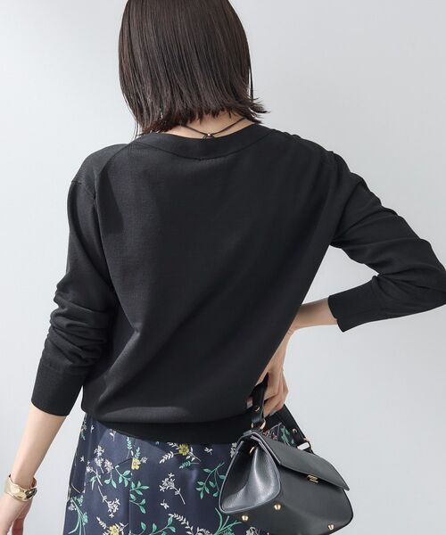 INDIVI / インディヴィ ニット・セーター | 【シルク混】きれいめVネックニット | 詳細7