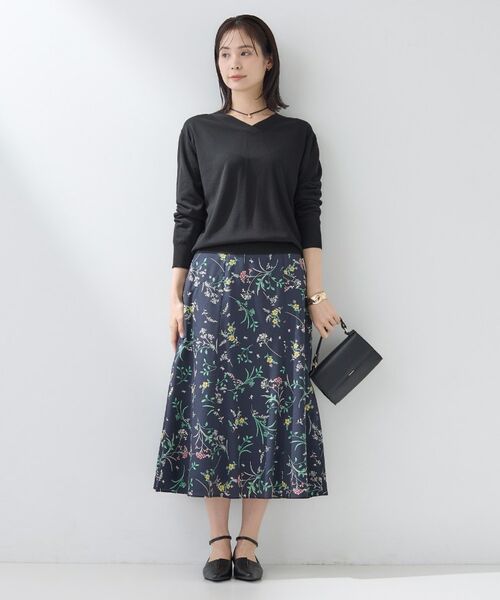 INDIVI / インディヴィ ニット・セーター | 【シルク混】きれいめVネックニット | 詳細8