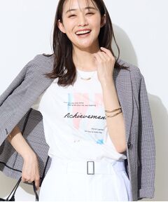 INDIVI / インディヴィ Tシャツ | 【UVケア／選べるグラフィック】スムースジャージTシャツ