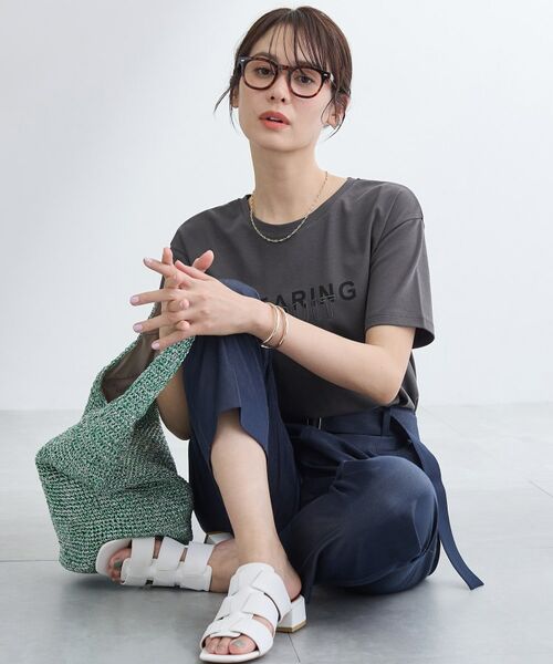 INDIVI / インディヴィ Tシャツ | 【UVケア／選べるグラフィック】スムースジャージグTシャツ | 詳細11