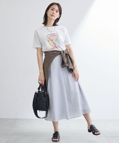 INDIVI / インディヴィ Tシャツ | 【UVケア／選べるグラフィック】スムースジャージグTシャツ | 詳細16