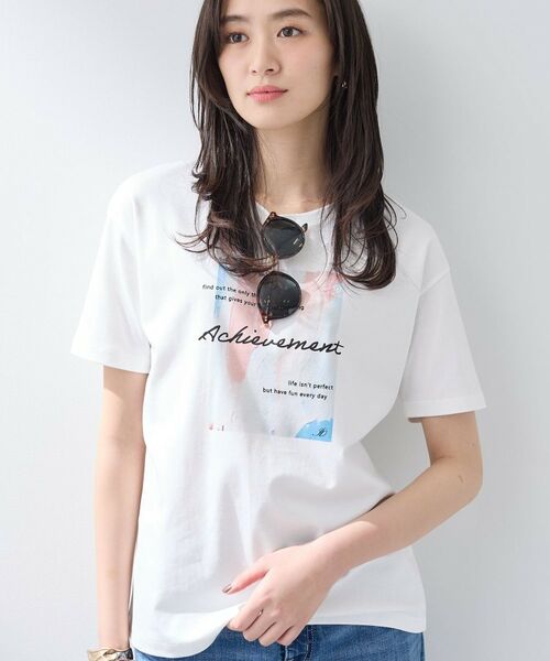 INDIVI / インディヴィ Tシャツ | 【UVケア／選べるグラフィック】スムースジャージグTシャツ | 詳細18