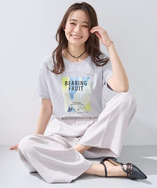 INDIVI / インディヴィ Tシャツ | 【UVケア／選べるグラフィック】スムースジャージグTシャツ | 詳細23