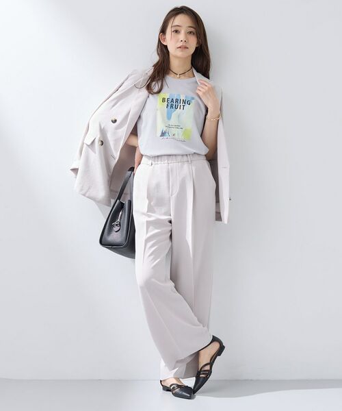 INDIVI / インディヴィ Tシャツ | 【UVケア／選べるグラフィック】スムースジャージグTシャツ | 詳細24