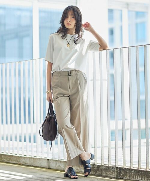 INDIVI / インディヴィ Tシャツ | 【抗菌防臭/消臭】上品光沢コットンTシャツ | 詳細19