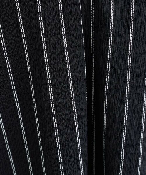 INDIVI / インディヴィ カットソー | 【洗える／着心地楽ちん】ブラウス風ストライプカットソートップス | 詳細9