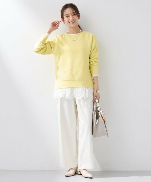 INDIVI / インディヴィ ニット・セーター | 【洗える/キレイ色】体型カバー無縫製ニット | 詳細12