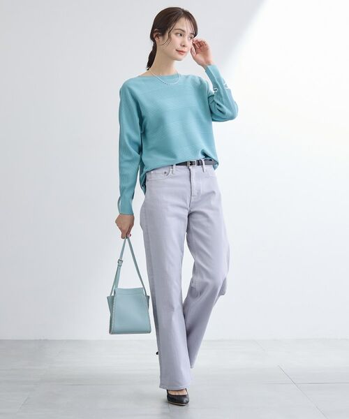 INDIVI / インディヴィ ニット・セーター | 【洗える/キレイ色】体型カバー無縫製ニット | 詳細16