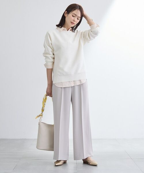 INDIVI / インディヴィ ニット・セーター | 【洗える/キレイ色】体型カバー無縫製ニット | 詳細4