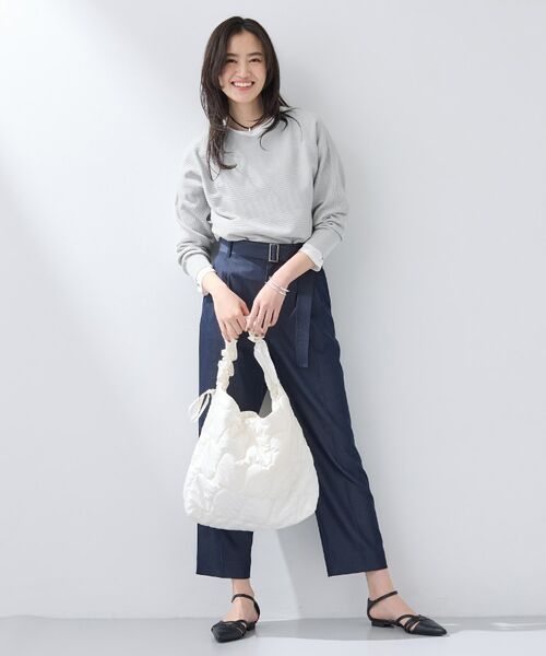 INDIVI / インディヴィ ニット・セーター | 【洗える/キレイ色】体型カバー無縫製ニット | 詳細8