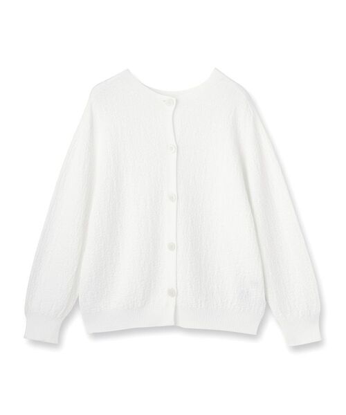 INDIVI / インディヴィ カーディガン・ボレロ | 【前後2WAY／洗える】凹凸編地カーディガンニット | 詳細1