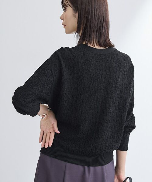INDIVI / インディヴィ カーディガン・ボレロ | 【前後2WAY／洗える】凹凸編地カーディガンニット | 詳細10