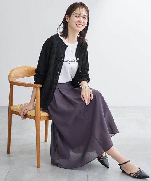 INDIVI / インディヴィ カーディガン・ボレロ | 【前後2WAY／洗える】凹凸編地カーディガンニット | 詳細12