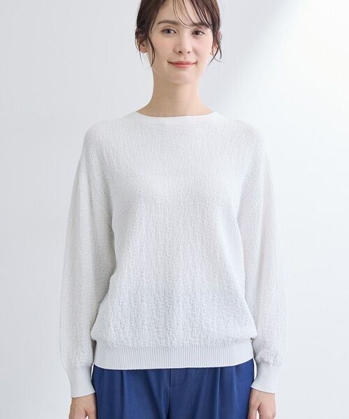 INDIVI / インディヴィ カーディガン・ボレロ | 【前後2WAY／洗える】凹凸編地カーディガンニット | 詳細18