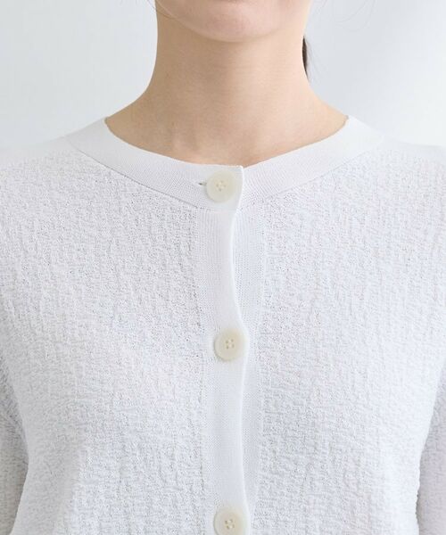INDIVI / インディヴィ カーディガン・ボレロ | 【前後2WAY／洗える】凹凸編地カーディガンニット | 詳細20