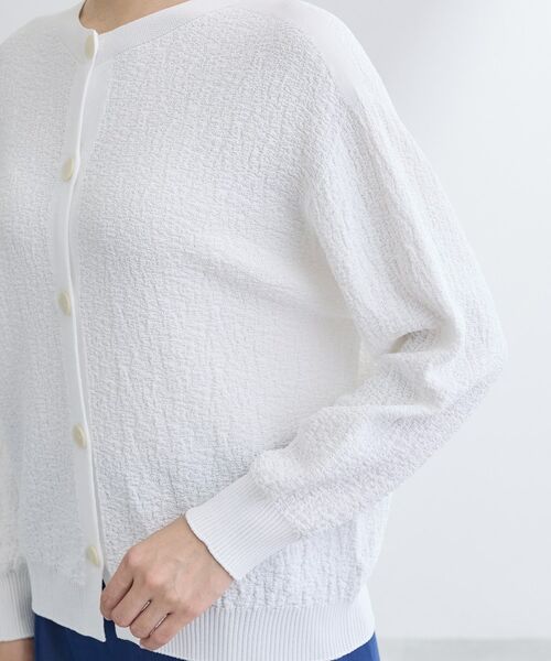 INDIVI / インディヴィ カーディガン・ボレロ | 【前後2WAY／洗える】凹凸編地カーディガンニット | 詳細21