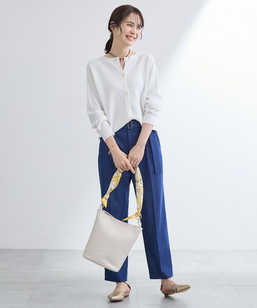 INDIVI / インディヴィ カーディガン・ボレロ | 【前後2WAY／洗える】凹凸編地カーディガンニット | 詳細4