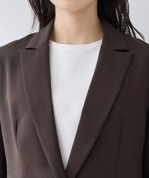 INDIVI / インディヴィ テーラードジャケット | 【洗える/UVケア/麻調】シングルジャケット | 詳細17