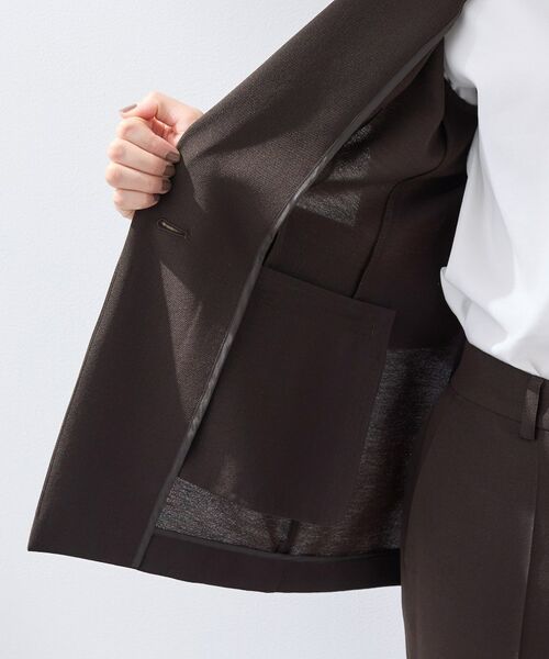 INDIVI / インディヴィ テーラードジャケット | 【洗える/UVケア/麻調】シングルジャケット | 詳細21