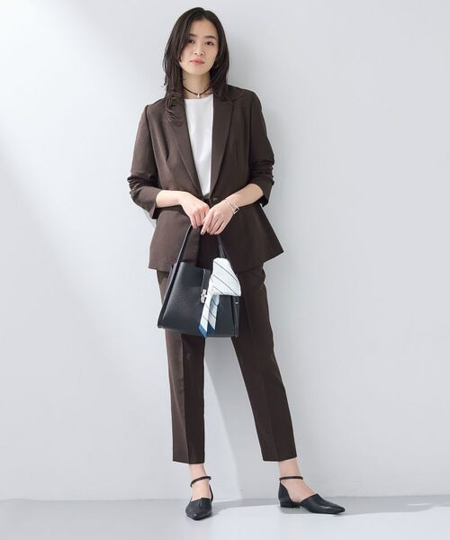 INDIVI / インディヴィ テーラードジャケット | 【洗える/UVケア/麻調】シングルジャケット | 詳細7