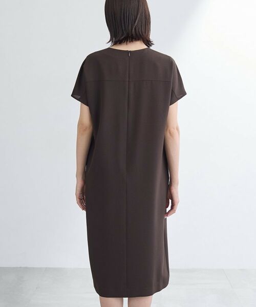 INDIVI / インディヴィ ミニ丈・ひざ丈ワンピース | 【洗える/UVケア/麻調】スキッパーワンピース | 詳細16