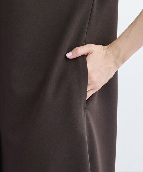 INDIVI / インディヴィ ミニ丈・ひざ丈ワンピース | 【洗える/UVケア/麻調】スキッパーワンピース | 詳細20