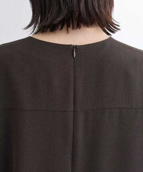 INDIVI / インディヴィ ミニ丈・ひざ丈ワンピース | 【洗える／UVケア／麻調】スキッパーワンピース | 詳細22