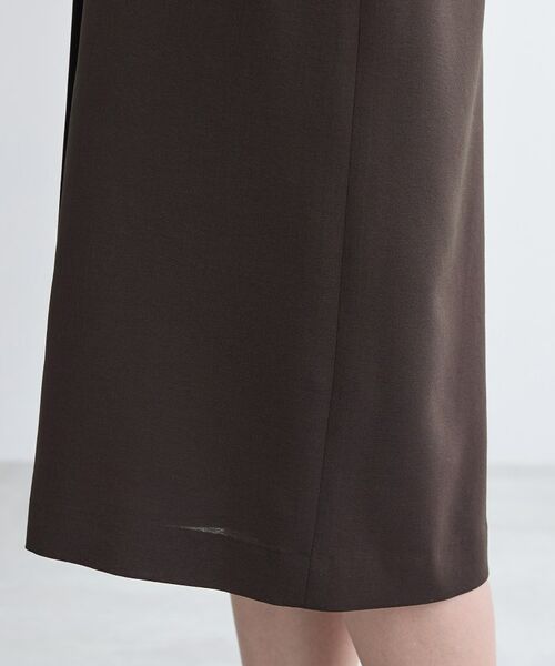 INDIVI / インディヴィ ミニ丈・ひざ丈ワンピース | 【洗える／UVケア／麻調】スキッパーワンピース | 詳細25