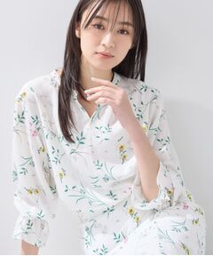INDIVI / インディヴィ シャツ・ブラウス | 【SETUP可能】モダンフラワー柄キャンディスリーブブラウス