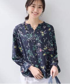 INDIVI / インディヴィ シャツ・ブラウス | 【SETUP可能】モダンフラワー柄キャンディスリーブブラウス