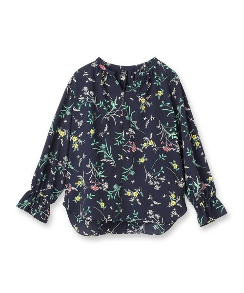 INDIVI / インディヴィ シャツ・ブラウス | 【SETUP可能】モダンフラワー柄キャンディスリーブブラウス | 詳細1