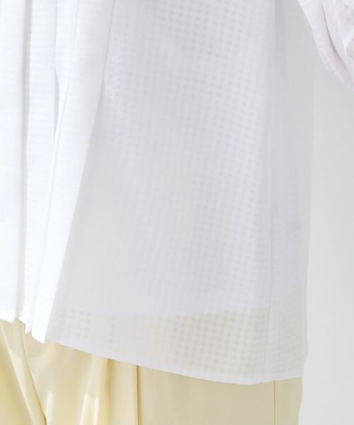 INDIVI / インディヴィ シャツ・ブラウス | 【洗える/大人シアー】タックプリーツ7分袖ブラウス | 詳細16
