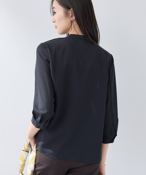 INDIVI / インディヴィ シャツ・ブラウス | 【洗える/大人シアー】タックプリーツ7分袖ブラウス | 詳細6