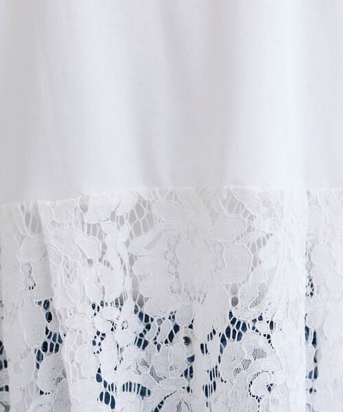 INDIVI / インディヴィ カットソー | 【洗える／レイヤードにおすすめ】レース切り替えカットソー | 詳細5