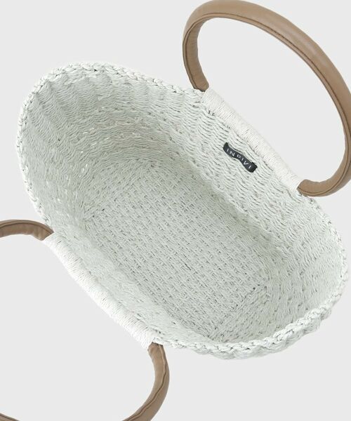 INDIVI / インディヴィ トートバッグ | 【透かし編み】ペーパーヤーン バスケットバッグ | 詳細11