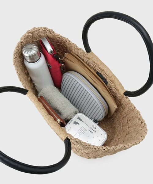 INDIVI / インディヴィ トートバッグ | 【透かし編み】ペーパーヤーン バスケットバッグ | 詳細12