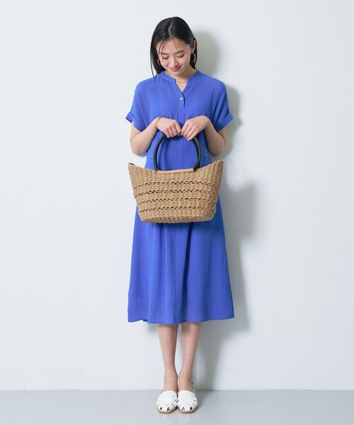 INDIVI / インディヴィ トートバッグ | 【透かし編み】ペーパーヤーン バスケットバッグ | 詳細4