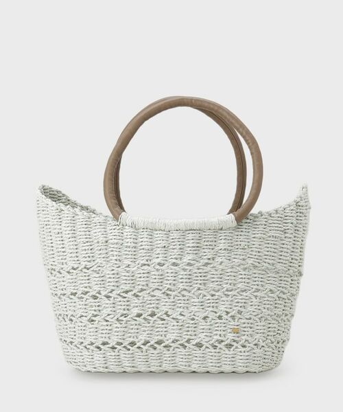 INDIVI / インディヴィ トートバッグ | 【透かし編み】ペーパーヤーン バスケットバッグ | 詳細5