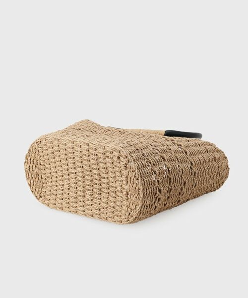 INDIVI / インディヴィ トートバッグ | 【透かし編み】ペーパーヤーン バスケットバッグ | 詳細9