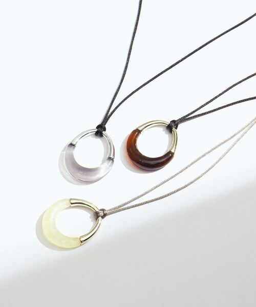 INDIVI / インディヴィ ネックレス・ペンダント・チョーカー | 【長さ調整自由】マーブルバイカラー ロングネックレス | 詳細6