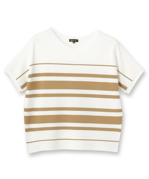 INDIVI / インディヴィ ニット・セーター | 【洗える】ガーター編みVネックニットT | 詳細1