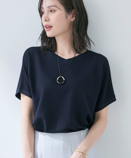 INDIVI / インディヴィ ニット・セーター | 【洗える】ガーター編みVネックニットT | 詳細18