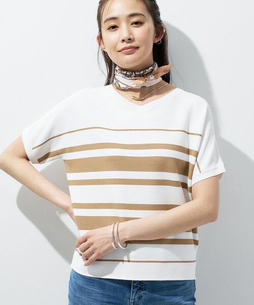 INDIVI / インディヴィ ニット・セーター | 【洗える】ガーター編みVネックニットT | 詳細22