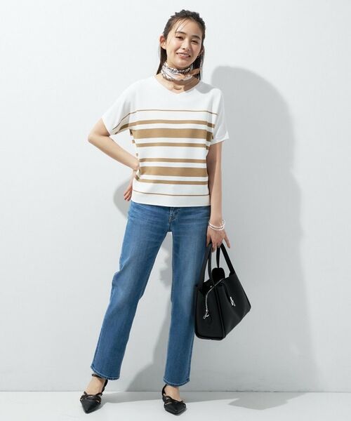 INDIVI / インディヴィ ニット・セーター | 【洗える】ガーター編みVネックニットT | 詳細24