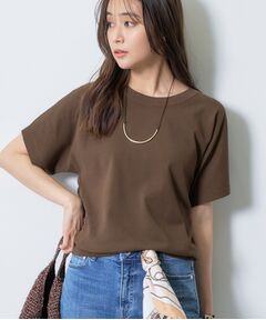 INDIVI / インディヴィ ニット・セーター | 【洗える／コットン】ドライタッチさらりニットT