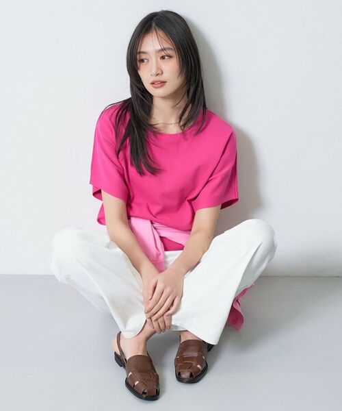 INDIVI / インディヴィ ニット・セーター | 【洗える／コットン】ドライタッチさらりニットT | 詳細11