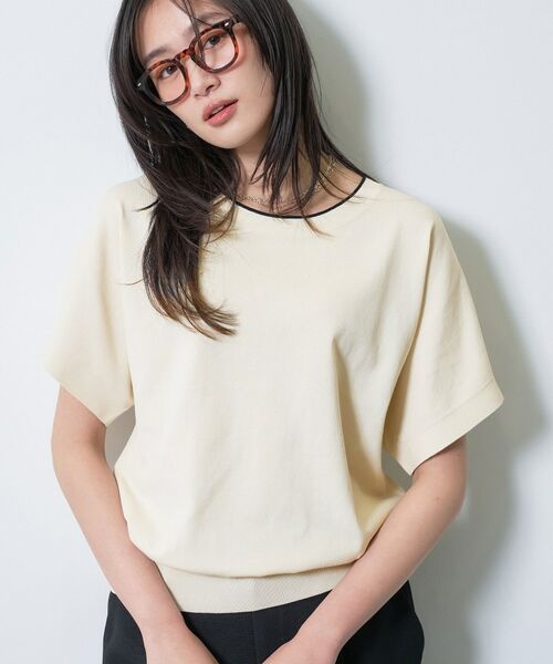 INDIVI / インディヴィ ニット・セーター | 【洗える／コットン】ドライタッチさらりニットT | 詳細18