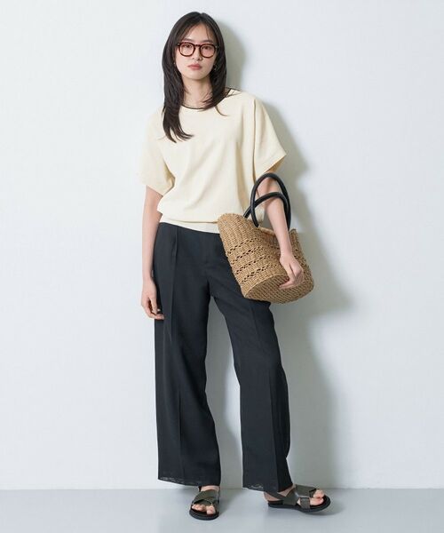 INDIVI / インディヴィ ニット・セーター | 【洗える／コットン】ドライタッチさらりニットT | 詳細19